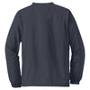 Sport-Tek Men's Graphite Grey V-Neck Raglan Wind Shirt