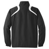 Sport-Tek Men's Black/White 1/2-Zip Wind Shirt