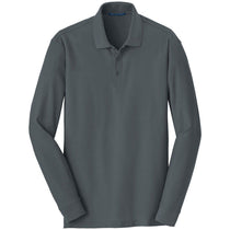 Port Authority Men's Graphite Long Sleeve Core Classic Pique Polo