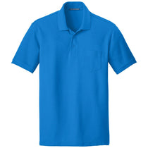 Port Authority Men's Coastal Blue Core Classic Pique Pocket Polo
