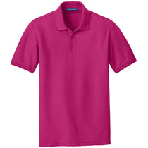 Port Authority Men's Pink Azalea Core Classic Pique Polo