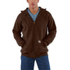 Carhartt Men's Dark Coffee Heather Midweight Hooded Zip Front Sweatshirt