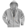 Carhartt Men's Tall Heather Gray Midweight Hooded Zip Front Sweatshirt