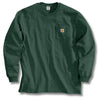 Carhartt Men's Hunter Green Workwear Pocket Long Sleeve T-Shirt