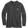 Carhartt Men's Tall Carbon Heather Workwear Pocket L/S Henley