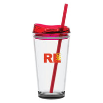 ETS Red Pint2Go Glass Tumbler 16 oz