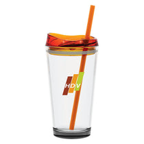 ETS Tangerine Pint2Go Glass Tumbler 16 oz