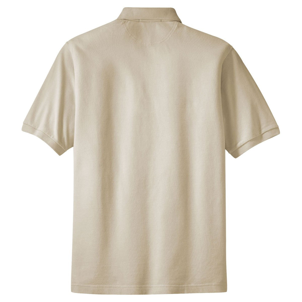 Port Authority Men's Stone Pique Knit Polo with Pocket
