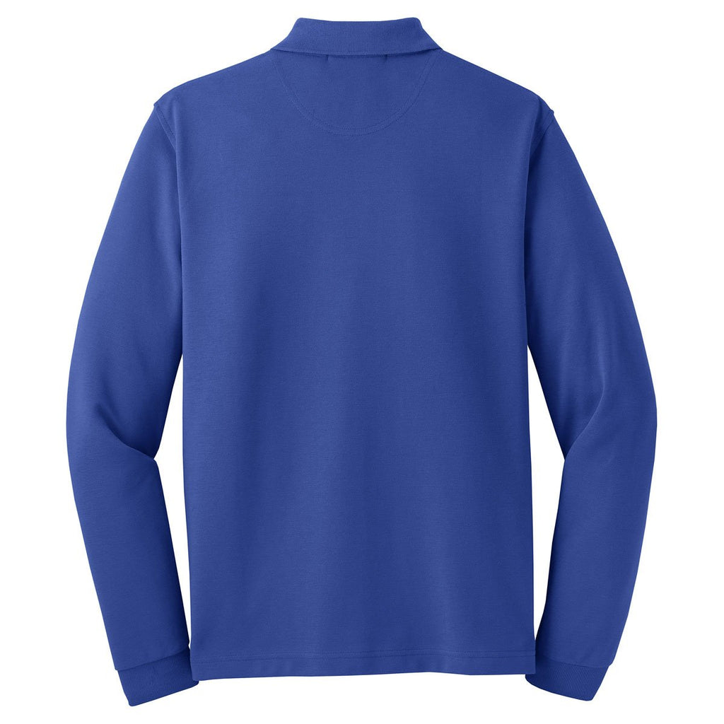 Port Authority Men's Royal Rapid Dry Long Sleeve Polo