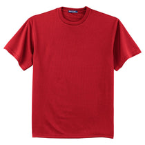 Sport-Tek Men's Red Dri-Mesh Short Sleeve T-Shirt