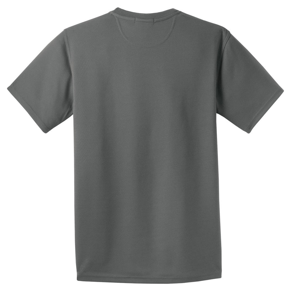 Sport-Tek Men's Steel Dri-Mesh Short Sleeve T-Shirt
