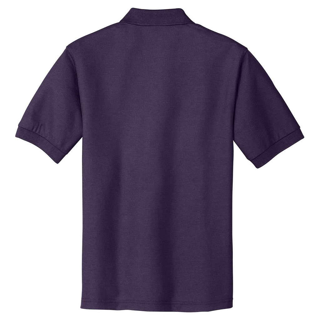 Port Authority Men's Eggplant Extended Size Silk Touch Polo