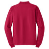 Port Authority Men's Red Long Sleeve Silk Touch Polo