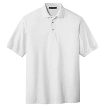 Port Authority Men's White 65/35 Knit Polo