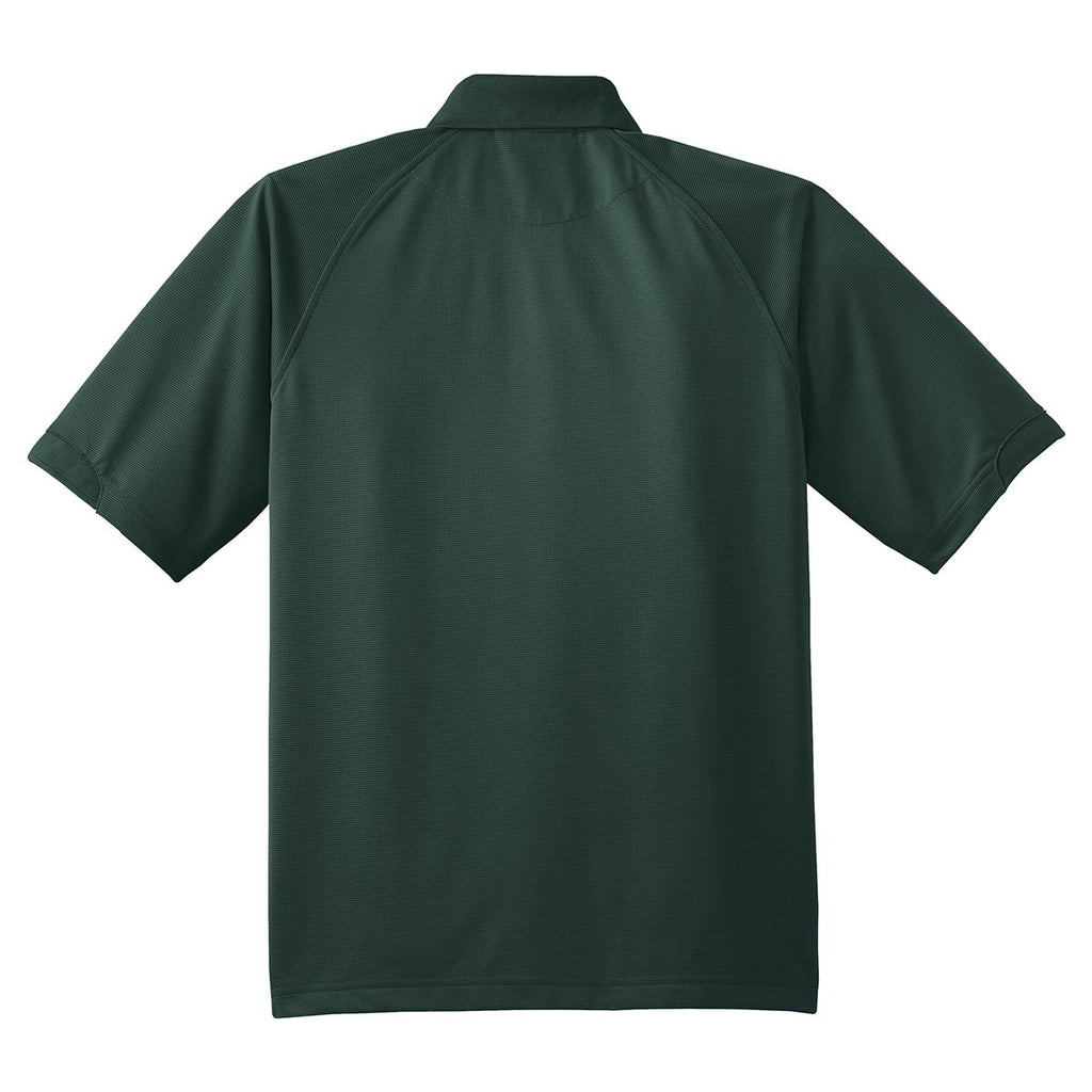 Port Authority Men's Dark Green Dry Zone Ottoman Polo
