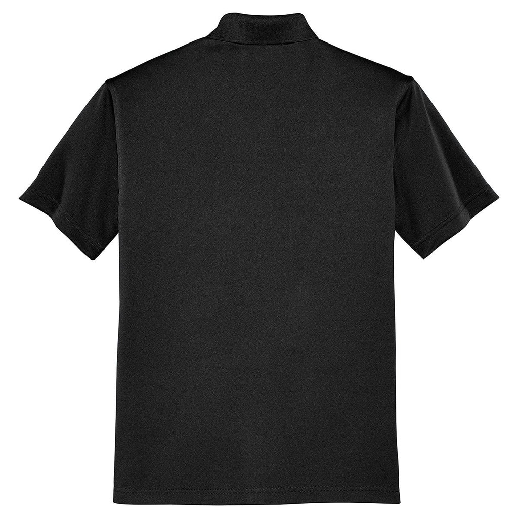 Port Authority Men's Black Tech Embossed Polo