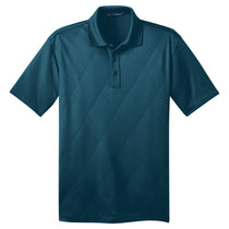 Port Authority Men's Poseidon Blue Tech Embossed Polo
