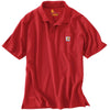 Carhartt Men's Red Contractor's Work Pocket Polo