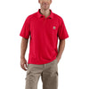 Carhartt Men's Red Contractor's Work Pocket Polo