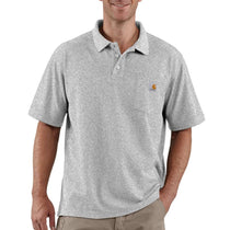 Carhartt Men's Heather Grey Contractor's Work Pocket Polo