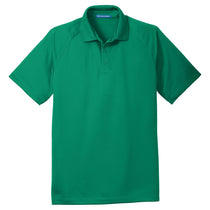 Port Authority Men's Jewel Green Crossover Raglan Polo