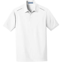 Port Authority Men's White Pinpoint Mesh Polo