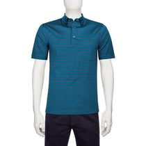 Bugatchi Men's Teal Three Button Regular Placket One Pocket