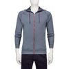 Bugatchi Men's Charcoal Full Zip Hooded Sweatshirt