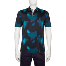 Bugatchi Men's Teal Three Button Self Collar