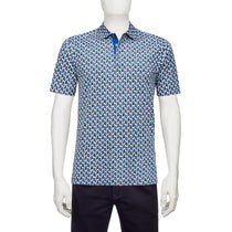 Bugatchi Men's Indigo Three Button Self Collar