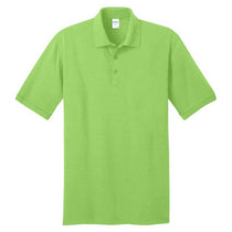 Port & Company Men's Lime Tall Core Blend Jersey Knit Polo