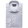 Bugatchi Men's White Spread Collar Regular Placket No Pocket Long Sleeve Classic Fit