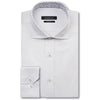 Bugatchi Men's Polka Dot White Spread Collar Regular Placket No Pocket Long Sleeve Shaped Fit