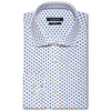 Bugatchi Men's Arrow Candy Spread Collar French Placket No Pocket Long Sleeve Shaped Fit