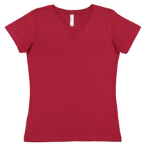 LAT Women's Garnet V-Neck Premium Jersey T-Shirt