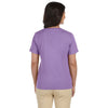 LAT Women's Lavender V-Neck Premium Jersey T-Shirt