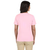 LAT Women's Pink V-Neck Premium Jersey T-Shirt