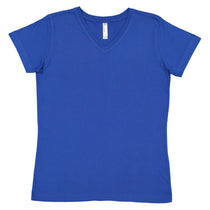 LAT Women's Royal V-Neck Premium Jersey T-Shirt