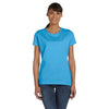 Fruit of the Loom Women's Aquatic Blue 5 oz. HD Cotton T-Shirt