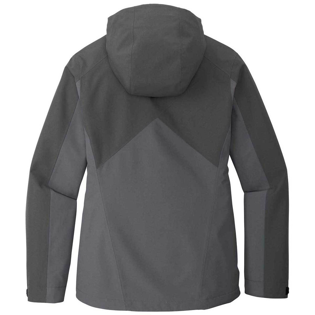 Port Authority Women's Storm Grey/Shadow Grey Tech Rain Jacket
