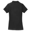 Port Authority Women's Black Silk Touch Y-Neck Polo