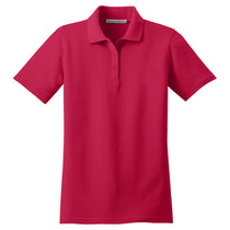 Port Authority Women's Red Stain-Resistant Polo