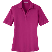 Port Authority Women's Pink Azalea Silk Touch Interlock Performance Polo