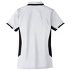 Port Authority Women's White/Black Dry Zone Colorblock Ottoman Polo