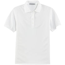 Port Authority Women's White Dry Zone Ottoman Polo