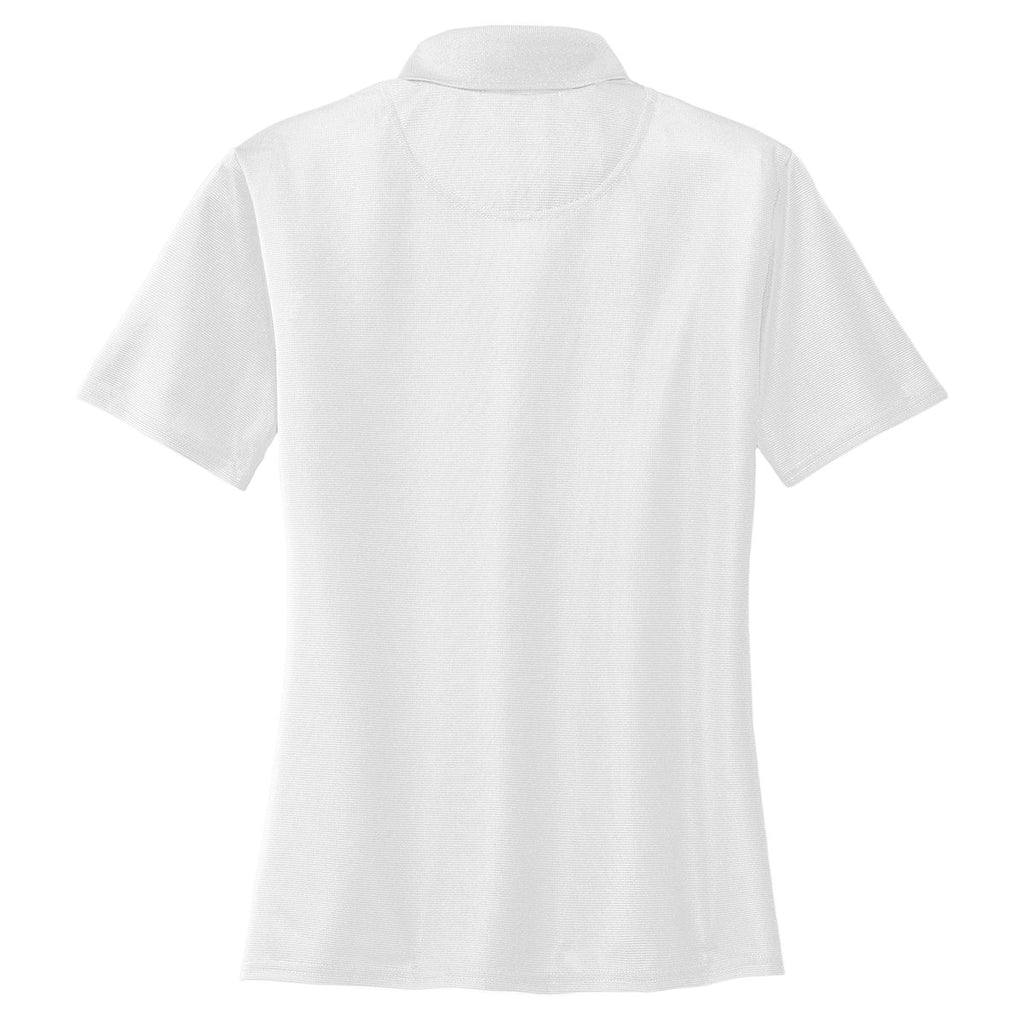 Port Authority Women's White Dry Zone Ottoman Polo