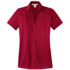 Port Authority Women's Rich Red Performance Jacquard Polo