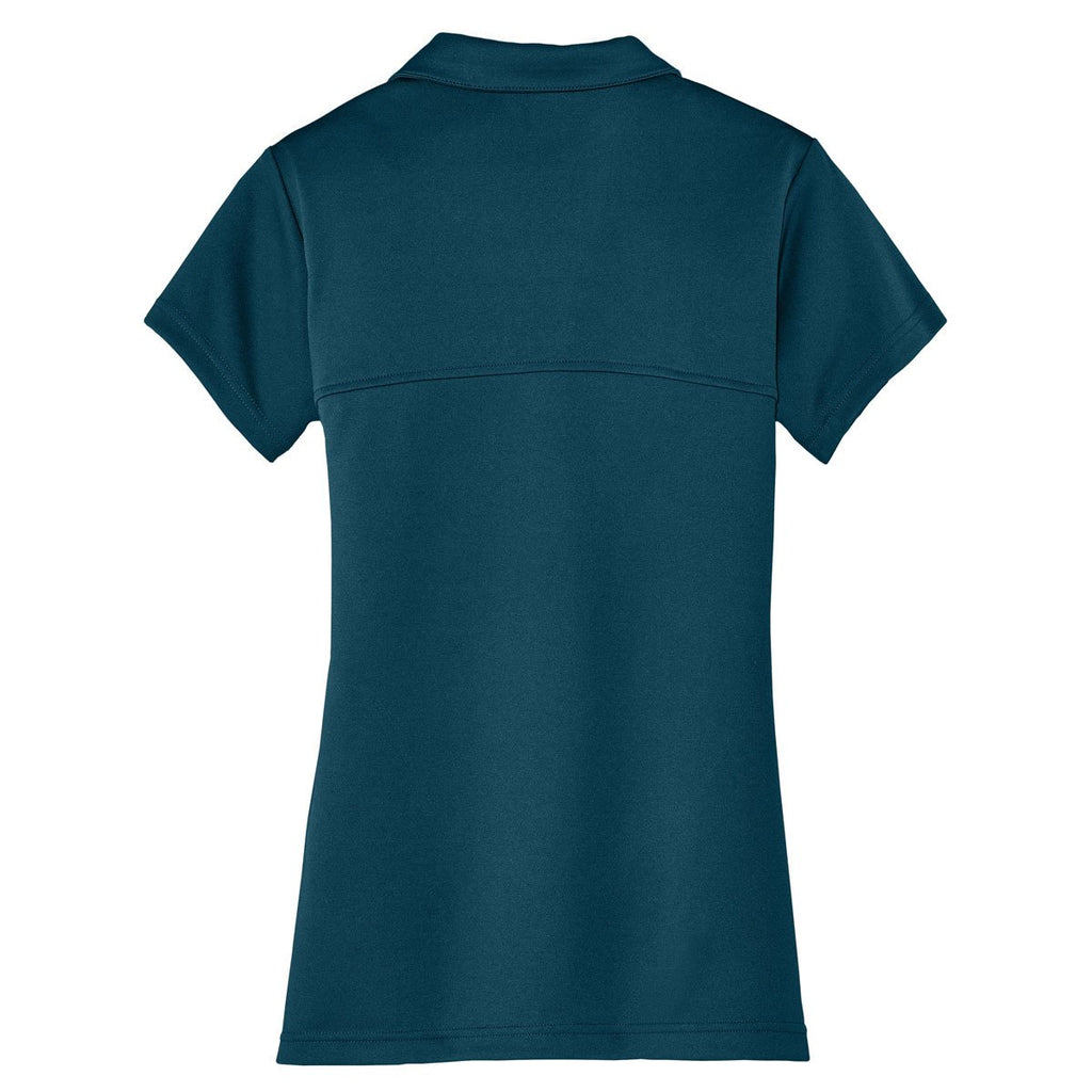 Port Authority Women's Poseidon Blue Tech Embossed Polo