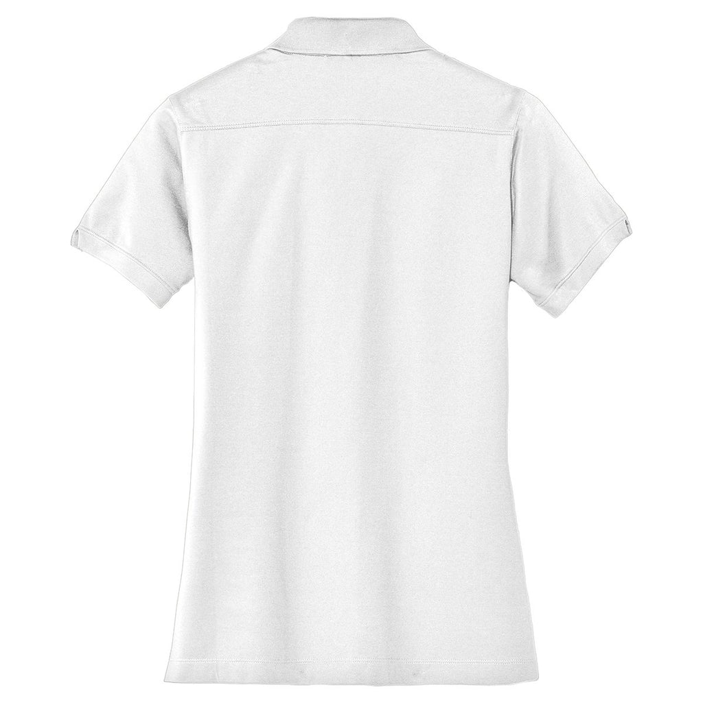 Port Authority Women's White Stretch Pique Polo