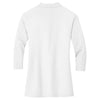 Port Authority Women's White Silk Touch 3/4-Sleeve Polo